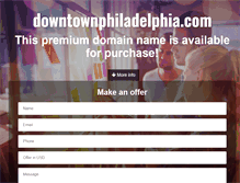 Tablet Screenshot of downtownphiladelphia.com